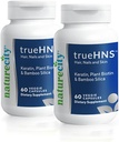 NatureCity True-HNS Hair Nails and Skin Cynatine Keratin and Plant Biotin Vitamin 补充 |Fuller 和 强壮的头发和Nails| NN GMO| 120 Veggie Capsules