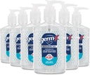 Germ-X 高级手卫生器、非干燥润滑剂 Clear Gel、Instant 和 No Rinse 公式、返回学校用品学院、泵瓶、8 Fl Oz(6包)