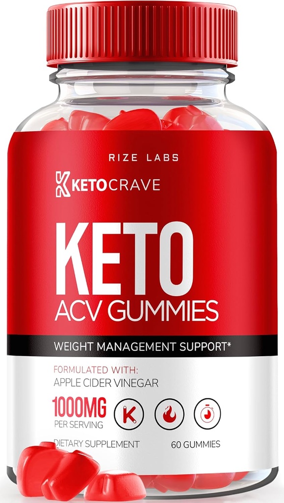 rize 实验室 Keto Crave Keto ACV Gummys for Advanced Wight Loss, 最大强度补充, Gomitas Reviews (60 Gummys)