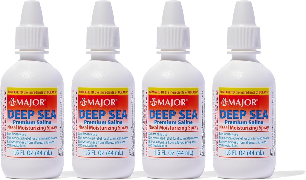 主要JOR 深海高精盐 -- -- 干燥和刺激性消毒喷洒 -- -- 氯化钠 0.65% - 1.5 Fl. Oz(4包)