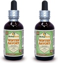 冬季萨沃里(Satureja Montana) Glycerite,有机干叶酒-FREE液体萃取剂(Brand name:Herbalterra, Proudly in USA) 2x2 fl.oz (2x60 ml)