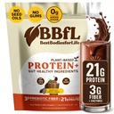 BBfL 基于植物的蛋白质摇摆 — 21g Vegan蛋白,Cocoa + Apple Cider Vinegar, Prebiotics, 消化酶, 支持Gut Health – All-In-One Shake for Men & Men (15 services, Cocoa Cream) 互联网档案馆的存檔,存档日期2013-12-11.