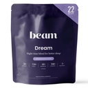 Beam Dream Sleep Powder, L-Theanine, Apigenin, Reishi and Magnesium, 第三方测试了《自然睡眠援助》和《深睡、放松与恢复、自然睡眠支持、22次服务》的睡眠补编