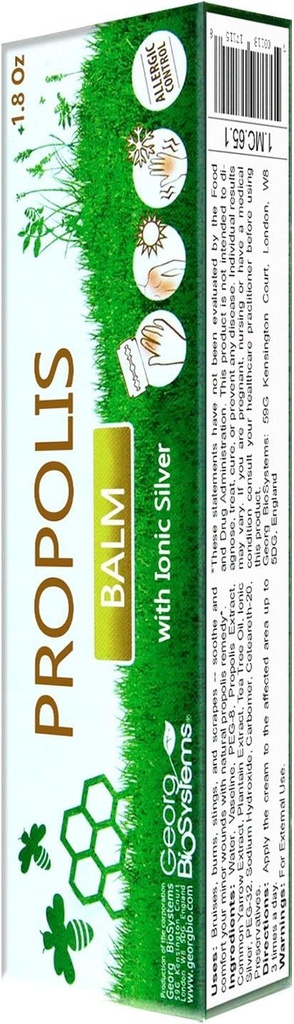 Propolis Balm与Ionic Silver 30g/1 Oz... ... 与Ionic Silver 30g/1 Oz. 普罗波利斯·鲍姆与Ionic Silver 30g/1 Oz.