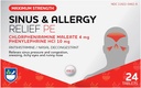 Rite Aid Sinus & Allergy Relief PE 碑文,最大强度 - 24 Counter QQ Antihistamine and Nasal Decongestant QQ 4小时过敏药 QQ过敏和摄取救济
