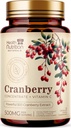 Cranberry Pills 补充 25,000mg - 新鲜的Cranberry等效粉末提取剂与维生素C & E - 尿液Tract健康支持,Cran Berry水果,无糖配方,美国瓶装 - 60 Capsules