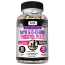 Kaya Naturals Myo & D-Chiro Inositol Plus 支持妇女,维生素B8-60卡普尔