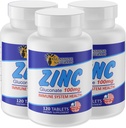 Sunshine Naturals Zinc Gluconate Mineral Supploration – 支持免疫系统,促进伤口愈合,改善皮肤健康,提供抗氧化剂防御 – 100mg,120平板,高概率
