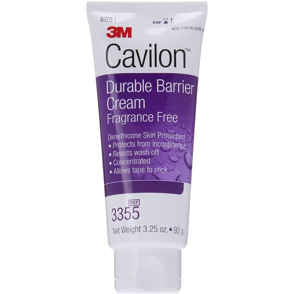3M Cavilon 持久障碍奶油 - 3.25 oz Tube - 1例(每例12例)