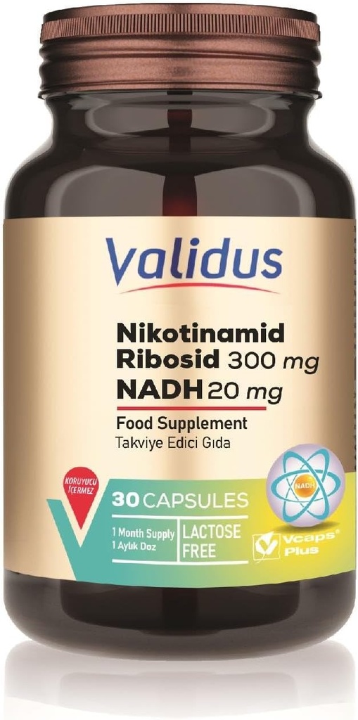 Nikotinamid Ribosid 300毫克 + NADH 20毫克 30卡普尔