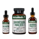 NutraMedix Detox Set - 3-Piece Kit配有Sealantro,Burbur-Pinella & Magnesium Malate 用于清洁,解毒和日常健康支持 - 植物基液解毒滴和每日卡普尔