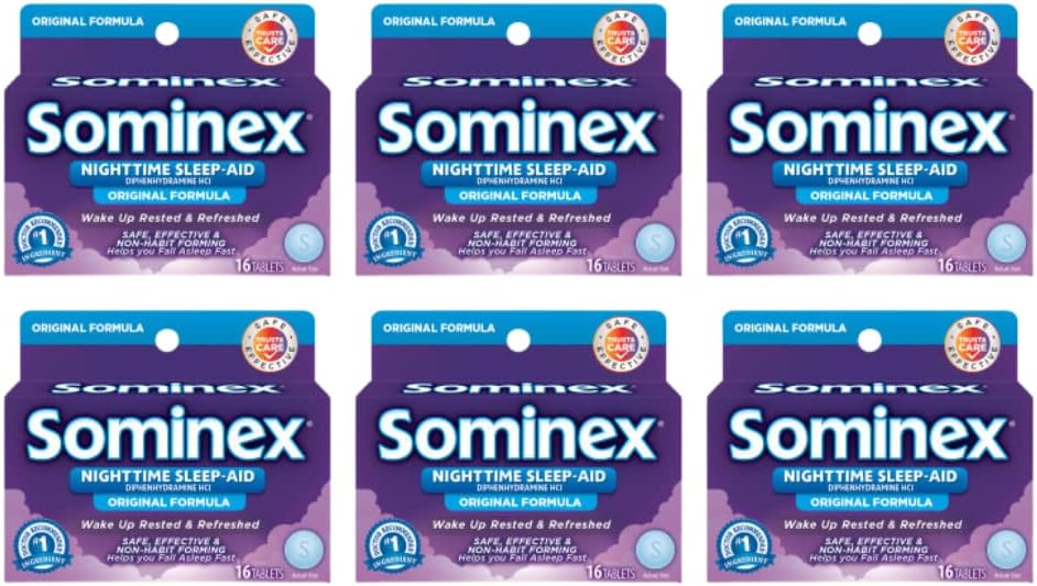 Sominex 原始公式平板电脑 16平板电脑(6套)