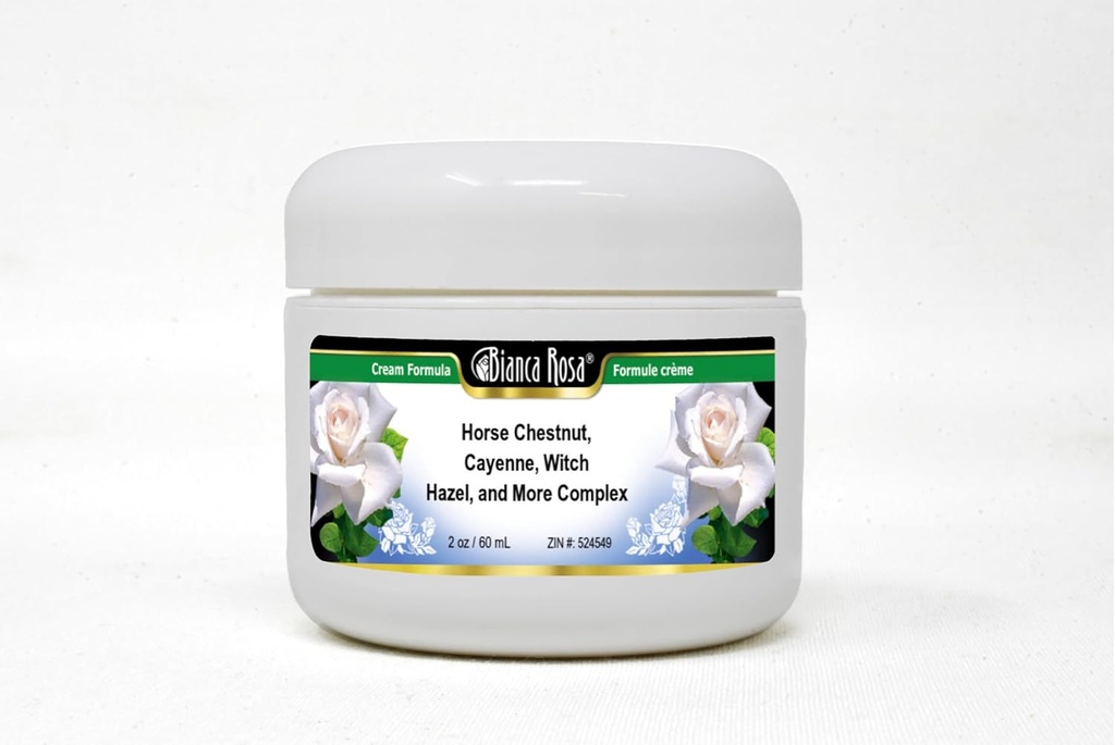 比安卡·罗莎·马栗(英语:Bianca Rosa horse Chestnut, Cayenne, Witch Hazel, and More Complex Cream) (2 oz, ZIN: 524549) - 2 Pack (英语).