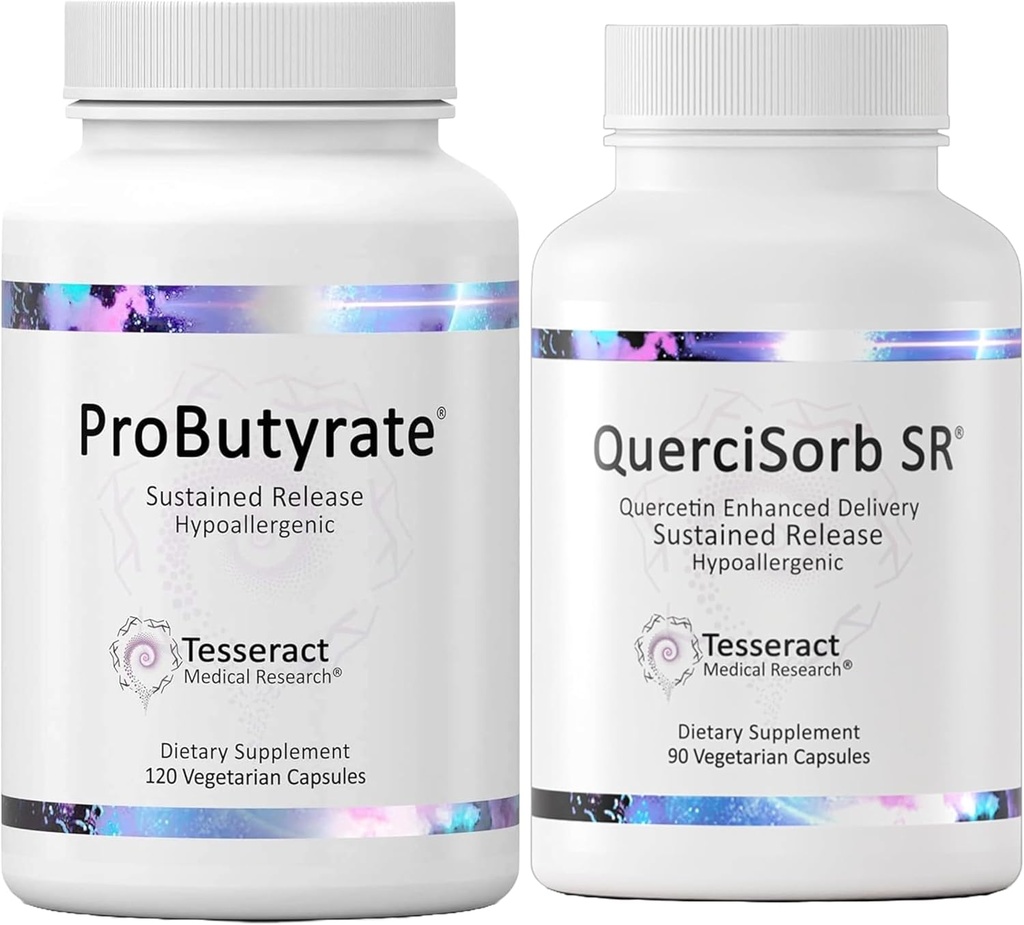 魔方Gut & Immune支持套装 – Probutyrate 600mg & QuerciSorb SR Quercetin 400mg, 120 + 90 Capsules, 胃肠和Immune 健康, 假致性