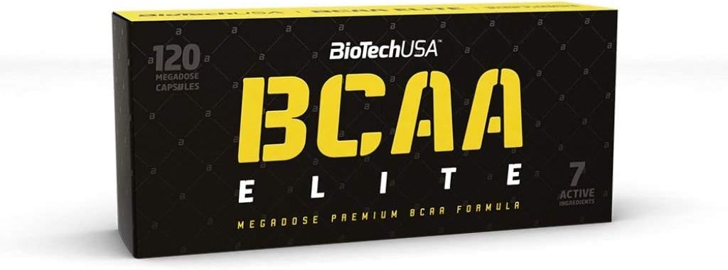 BioTechUSA Elite Series BCAA Elite 120 Capsules 氨基酸与L-Leucine,L-Isoleucine和L-Valine合用. BCAA 补编