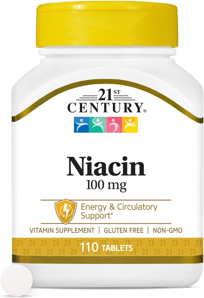 21世纪Niacin片,100毫克,110个