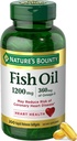 自然丰盛的鱼油 Omega 3 补充品 - 支持心脏健康, 1200 Mg Fish Oil, Omega-3, 200 Softgels (Pack of 1)