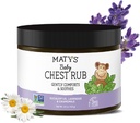 Matys Baby Chest Rub,为婴儿提供舒缓摄入量救济 Vapor Rub 3个月老+,清洁和舒适 Eucalyptus, Lavender, & Chamomile for Sleep, Non-GMO, Petroleum Free, Menthol Free, 4.5 oz Tub