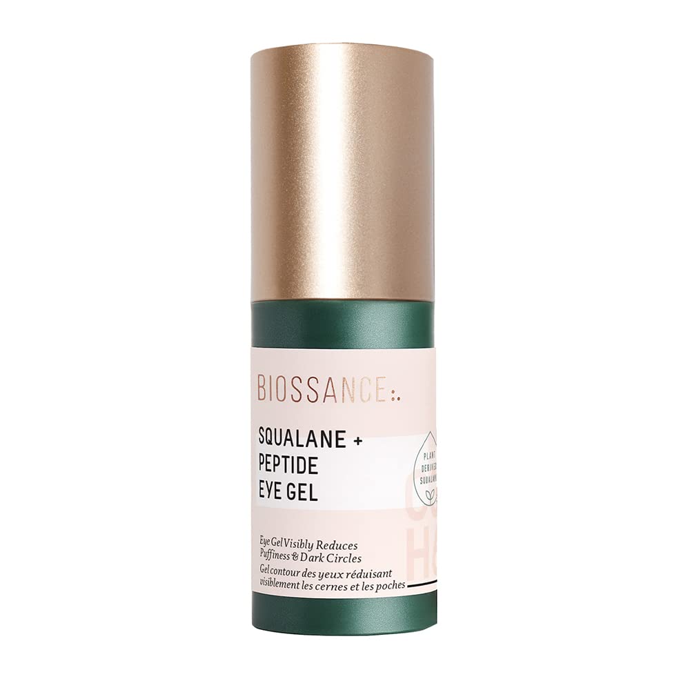 生物素 Squalane + Peptide Eye Gel - 眼凝胶下超高湿度 - 减少Puffiness & Dark Circles - 眼皱 - 修复摩擦剂 - 抗衰老和水化,日夜凝胶 - 0.5oz