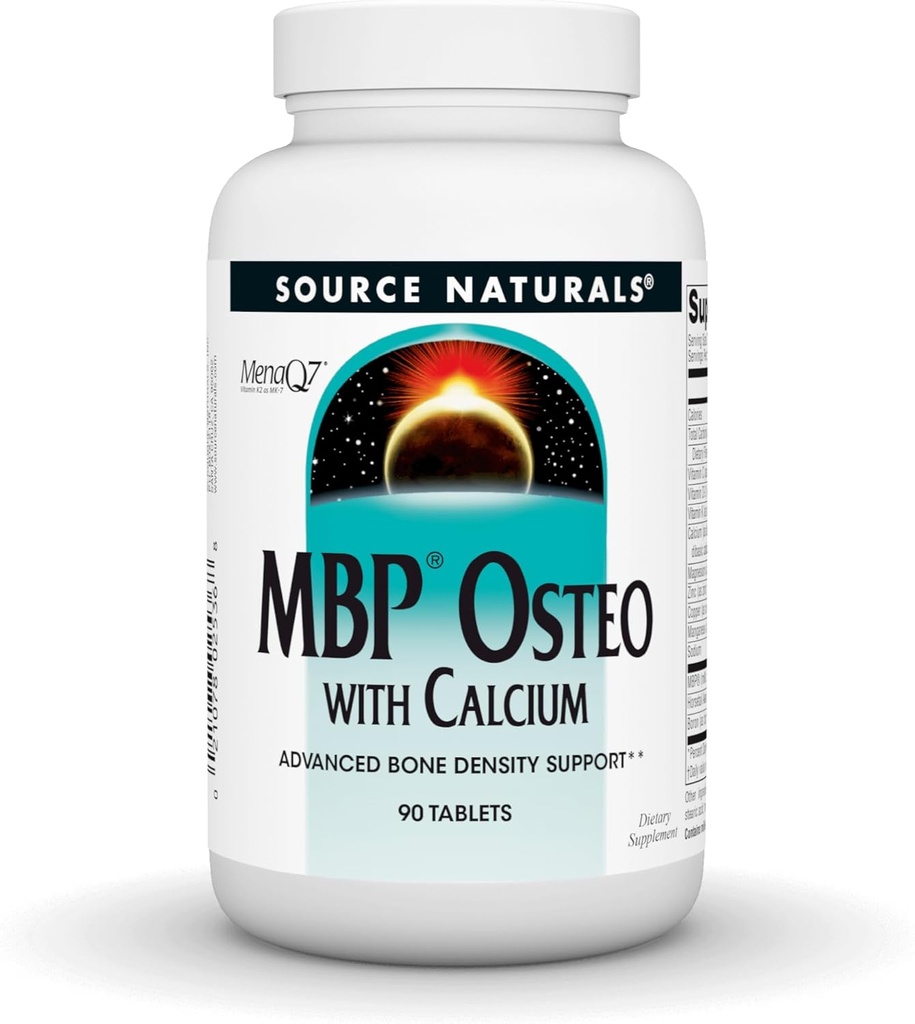 资料来源:Naturals MBP Osteo 含钙、高级骨密度支持*,90块板块