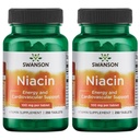 Swanson Niacin(维生素B3) - 支持心脏健康和碳水化合物代谢的维生素补充剂 - 促进自然能源生产 - (每块250片,100毫克NE)(2包)