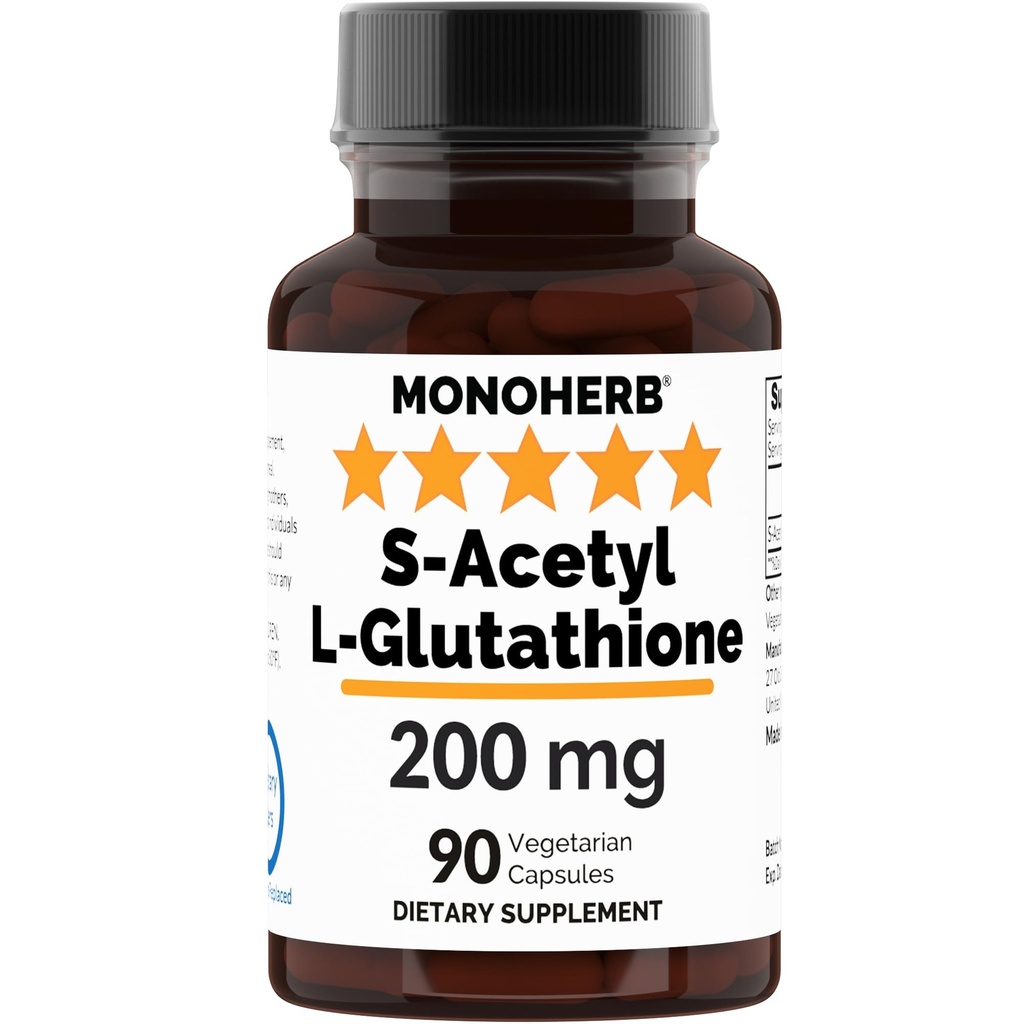 MONOHERB S-乙酰L-glutathione 200mg-90 植物盖