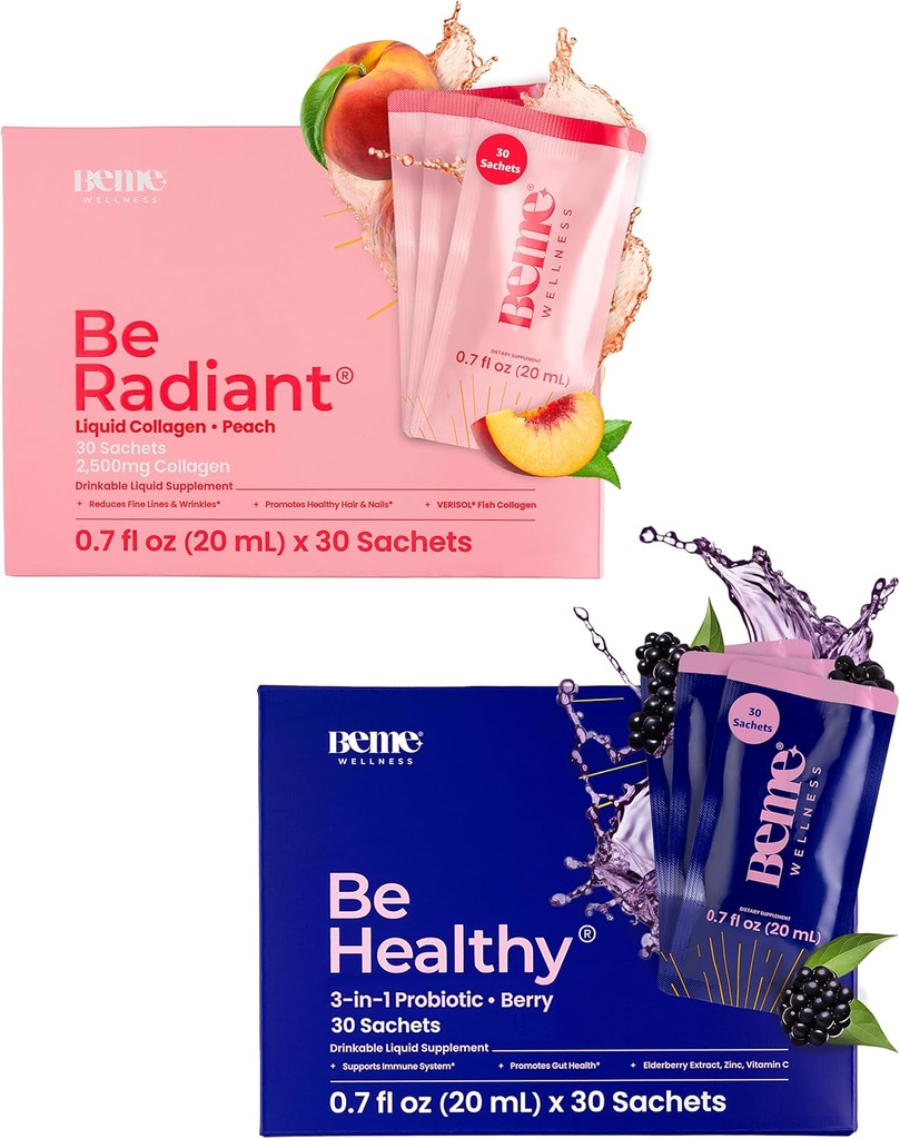 BeMe BeRadiant & Behealthy Bundle - 液态复合物和液态亲生补充物