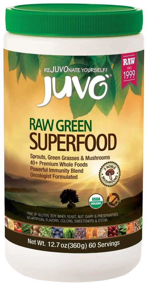Juvo Raw Green Superfood, 12.7 Ounce, 60 services, Vegan, Gluten Free, 非GMO, Kosher (英语).
