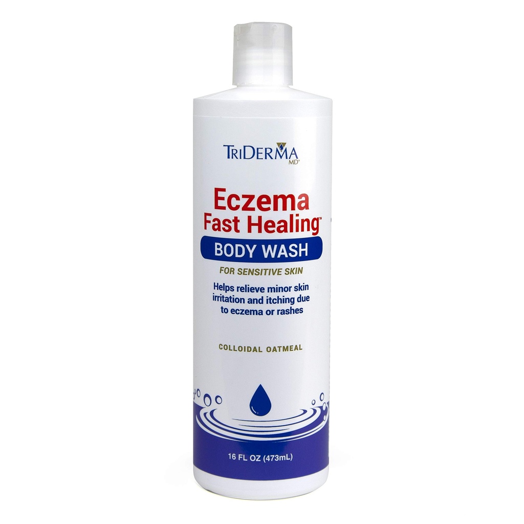 TriDerma Eczema 为敏感皮肤 16 Ounces 进行快速疗养