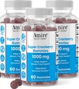 Awan Super Cranberry Gummys博士的埃米尔,《帮助支持尿道切除健康》,《帮助靴子Immune功能》,《免费Cranberry Chews for Men & Women》,180ct,90-Day供应