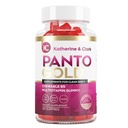 Katherine & Clark Panto Gold Vitamin B5 Pantothenic Acne - 毛皮和钉子 Gummys - 生物锡,锌,Folic Acid Chewable Non-GMO Gluten - Free for body - 油皮 Gummys - 60 Counters - 豆腐酸 - 豆腐酸