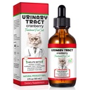 Feline Urinary Tract Health, Cat UTI 补救措施,天然草药补充2 fl oz,支持尿液保健的定期护理