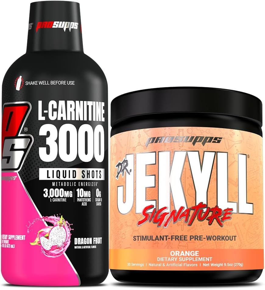 PROSUPS L-Carnitine 3000 无兴奋剂液体射击(31架,龙果)和Hyde先生签名系列