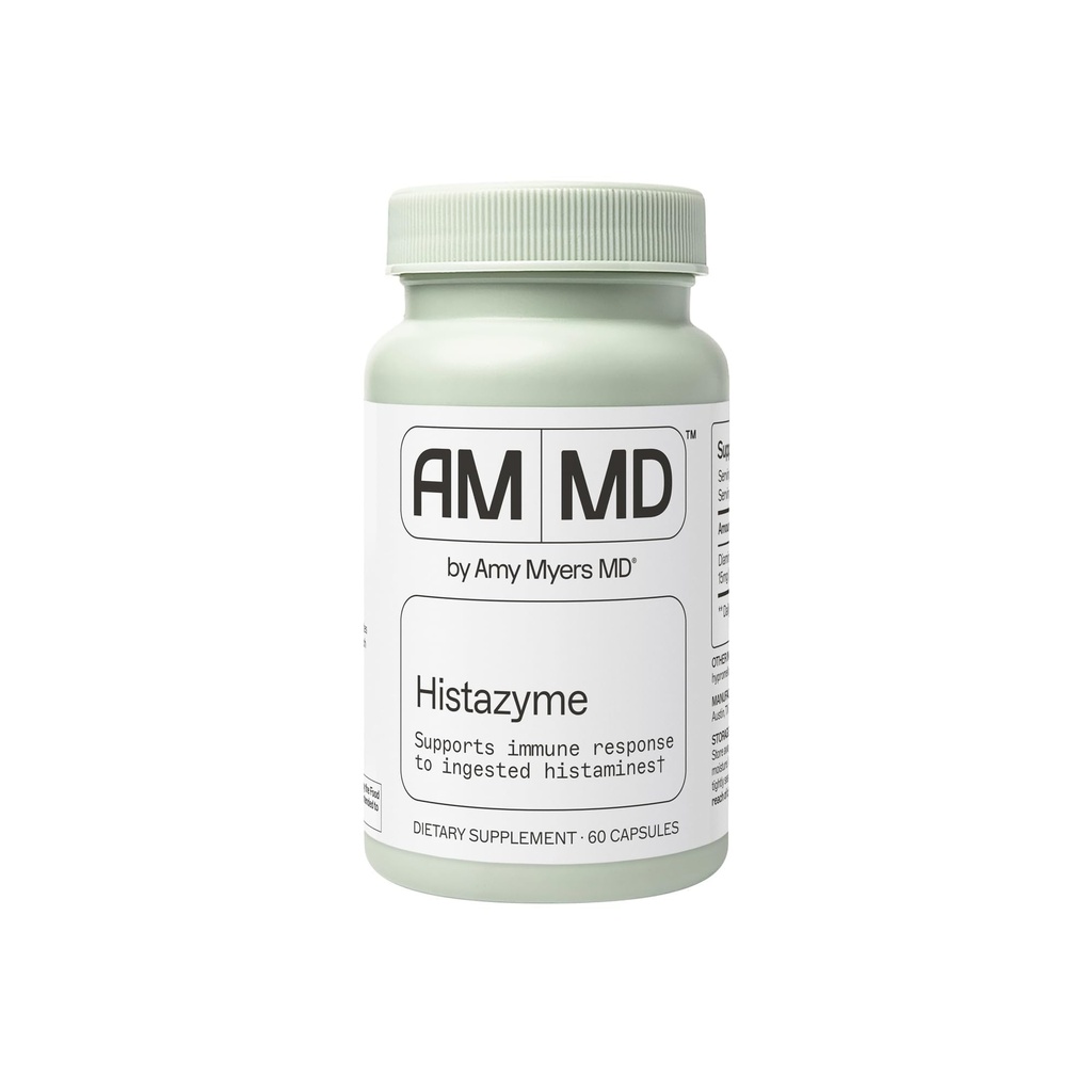 Amy Myers MD Histazyme - Diamine Oxidase Dao Enzyme 补充Histamine 阻断剂支持健康消化,食物衍生的Hitamine 异构(HI) - 60 Capsules - 瓶