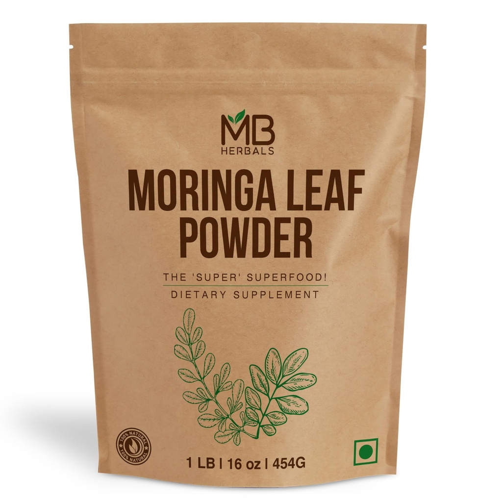 MB 草药 Moringa 叶粉 1 lb / 16 oz(454 gram) | 100%纯 Moringa 粉 | asi asi  Drink  Drink  Drink  Drink  Drink  Drink  Drink  Drink  Drink  Drink 无防腐剂