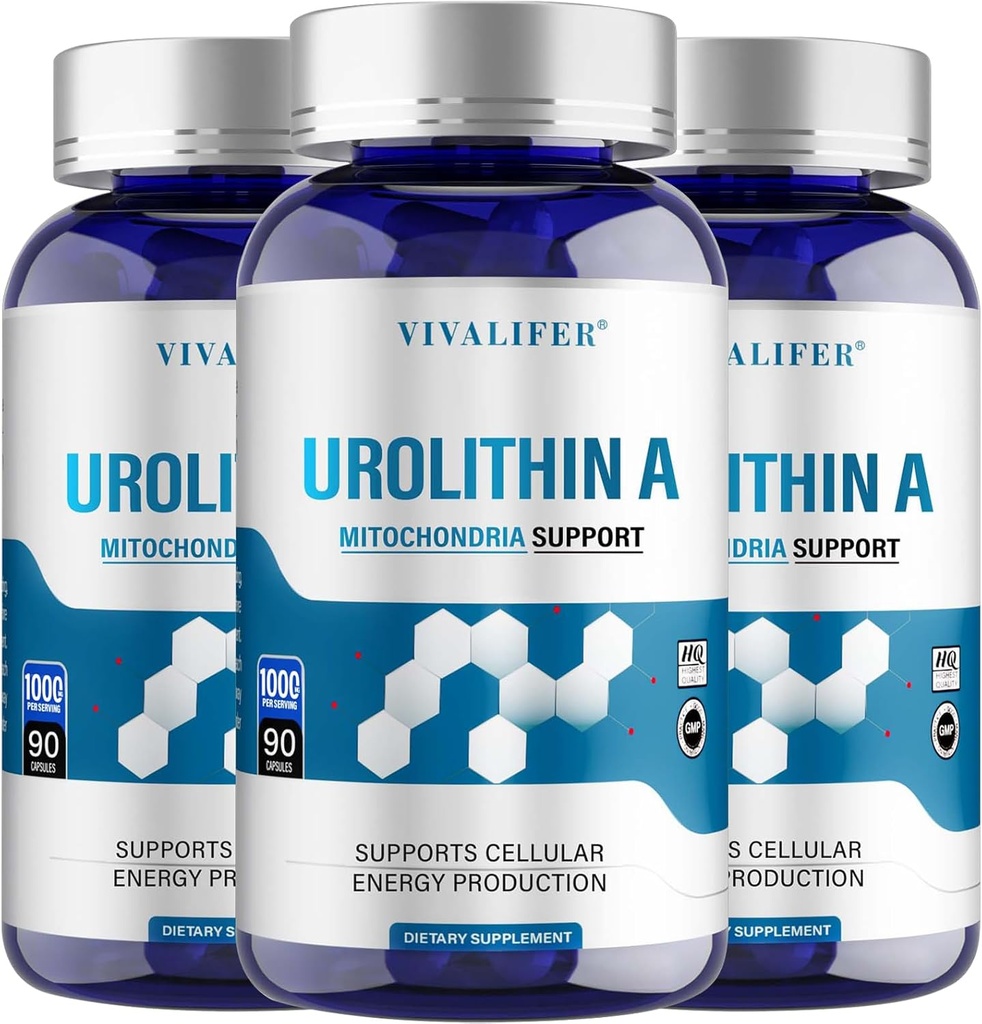 Urolithin A 补充1000毫克,270软胶 强抗氧化剂保护,促进健康老化和米托乔德利健康,支持男女细胞修复