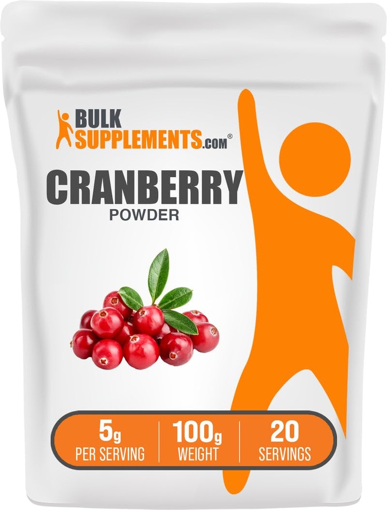 Bulk Assupports.com Cranberry Powder - Cranberry Assupports for Men & Men, Air Dried Cranberry - Unsweeted & Gluten Free, 5g / service, 100g (3.5 oz) (第1页)