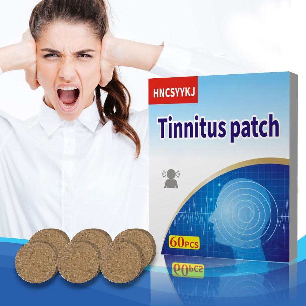 响耳补丁,60Pcs Tinnitus 补丁与天然草药配方,Tinnitus 粘贴剂 舒适和温柔