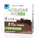 无糖 Keto Bar Snack, Fudge Brownie, 12 x 1.41oz Bars - 低碳糖 Keto Snack Food with Keto Friendly Macros, 3g Net Carb, 9g 厂基蛋白, 13g 健康脂肪,无糖(0g)