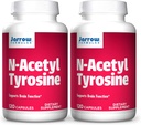 Jarrow Formats N-乙酰泰罗辛 350 mg - 120 mcssules, pack of 2 - 支持脑功能 - 含有氨基酸代谢的维生素B6 - 240 总作用