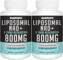 Liposomal NAD+ 800 mg 配有 Trans-resveratrol 300 mg , 最大吸收, 实际NAD+ 健康衰老、细胞能量、DNA修复、长寿-120软胶的助推补充