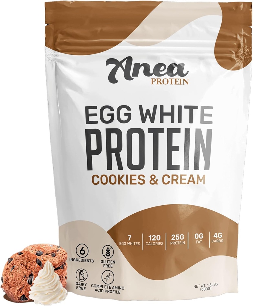 Anea 蛋白蛋白蛋白粉 25g 蛋白蛋白 25g 奶油 25g 蛋白 25g 奶油 25g 蛋白蛋白 25g gluten free free QQ 脂肪 氨基酸 高生物值(1.5英镑(一包))(1.5英镑(一包),饼干和奶油)