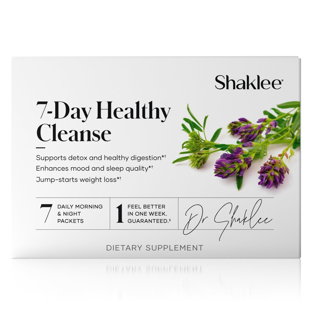 Shaklee - 7天健康清洁:完整系统重置,和能量助推 - 有Probiotics,Liver支持,和草药清洁 - 一步一步的指南 - 7日早晚包装