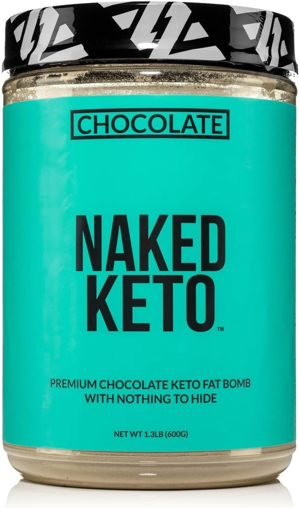 裸巧克力 Keto - 巧克力精品 Keto Fat 炸弹粉 - 无人工药 - Gluten - Free Keto 炸弹 巧克力 Mct 石油粉 配无Gmos - 1.3 Lb