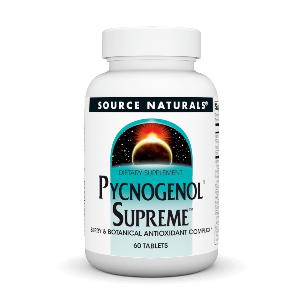 来源: Pycnogenol Supreme、Berry和植物抗氧化复合物* - 60片