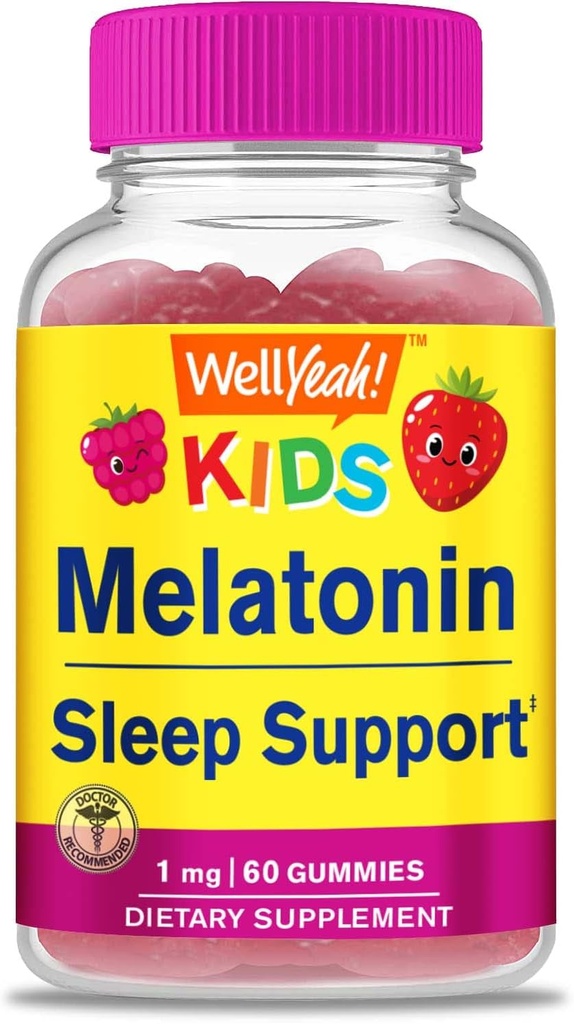 (原始内容存档于2017-03-21) (英语). Wellyeah Kids Melatonin Gummys 1 mg - 无药睡眠援助Gummy 补充,为孩子提供睡眠支持 - Gluten Free, Gelatin Free,非转基因生物,蔬菜 - Natural sourced Flavor - 60 Gummys