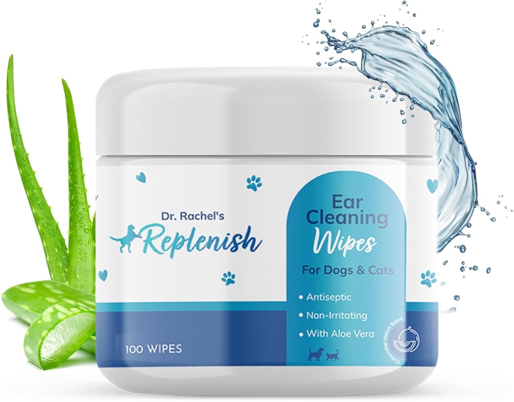 补充猫和狗耳清洁擦拭 - 给狗做药用耳擦擦擦 - 黄瓜梅隆 Scent - 狗耳清洁和猫耳擦擦擦擦擦擦擦擦擦擦擦擦擦擦擦擦擦擦擦擦擦,除臭痒耳擦擦擦 - 100个计数