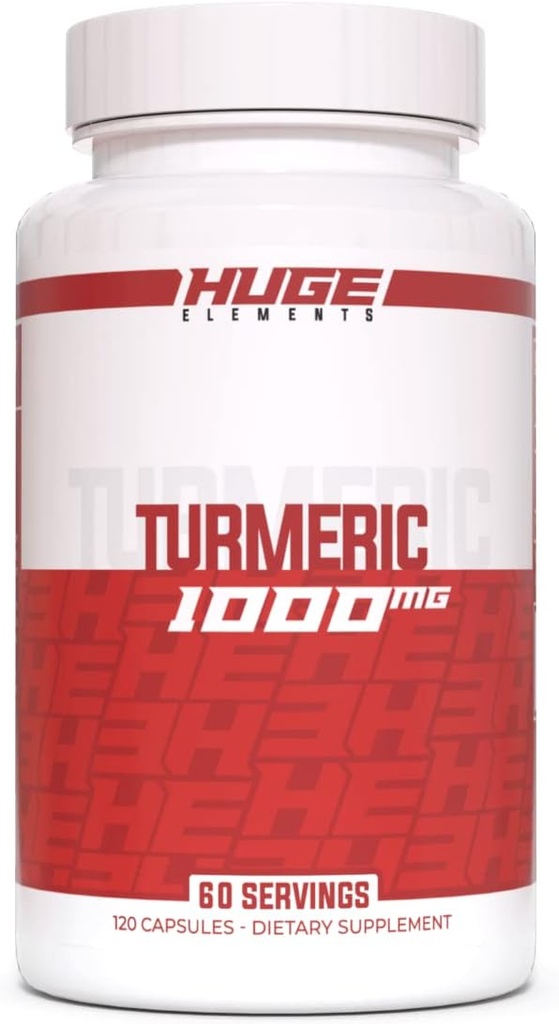 大型增殖剂,每服1000毫克纯涡轮根提取剂,95% Crucuminoids,抗氧化剂补充剂,非GMO,Gluten-free - 120卡普尔