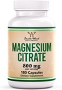 Citrate 800mg、180 Capsules、文摘和便秘支助、Vegan Safe、N-GMO、双木制补编