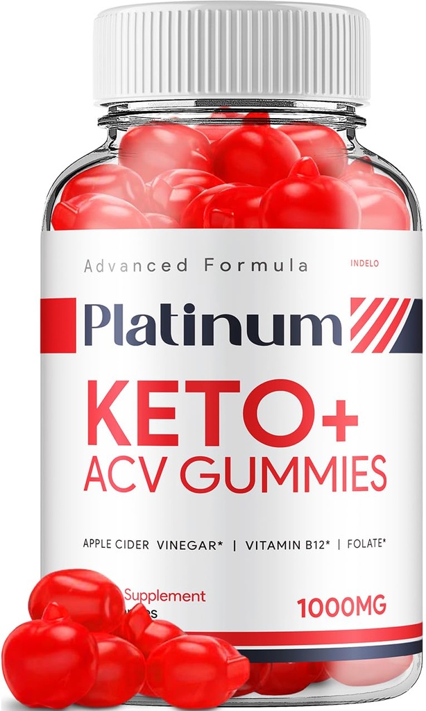 Platinum Keto ACV Gummys - 高级公式 Platinum Keto Plus ACV Gummys Apple Cider Vinegar Platinum ACV Gummys 饮食补充评论 男性(60 Gummys)